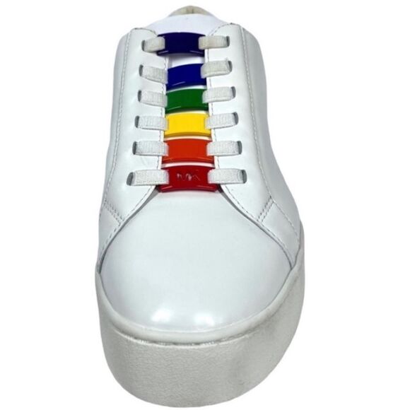 Michael Kors White Leather Sneakers Women’s Size 10 Medium – Great Condition - Picture 5 of 9